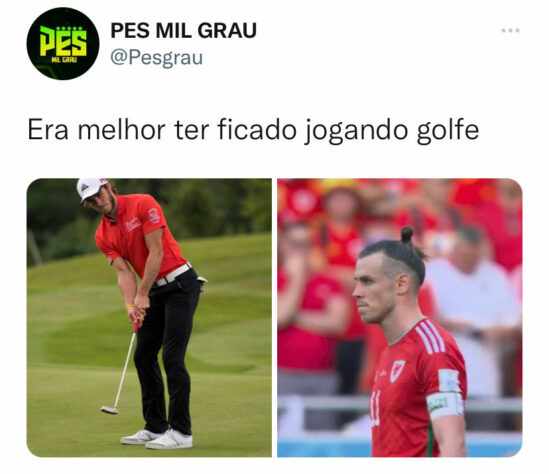 Web faz memes com Gareth Bale, principal nome do País de Gales, eliminado na fase de grupos da Copa do Mundo.