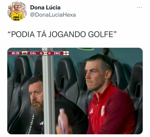 Web faz memes com Gareth Bale, principal nome do País de Gales, eliminado na fase de grupos da Copa do Mundo.