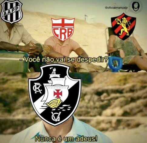 O Gigante voltou! Retorno do Vasco à Série A do Brasileirão rende memes nas redes sociais.