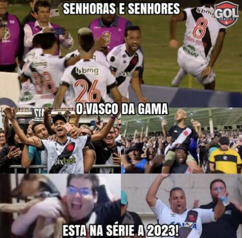 O Gigante voltou! Retorno do Vasco à Série A do Brasileirão rende memes nas redes sociais.