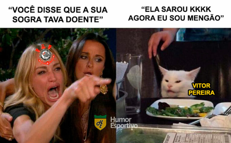 Torcedores fazem memes com saída de Dorival e possível chegada de Vítor Pereira ao Flamengo. "Traição" ao Corinthians também foi motivo de zoeiras.