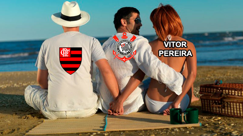 Corinthians vira alvo de memes após acerto de Vítor Pereira com o Flamengo.