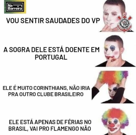 Torcedores fazem memes com saída de Dorival e possível chegada de Vítor Pereira ao Flamengo. "Traição" ao Corinthians também foi motivo de zoeiras.