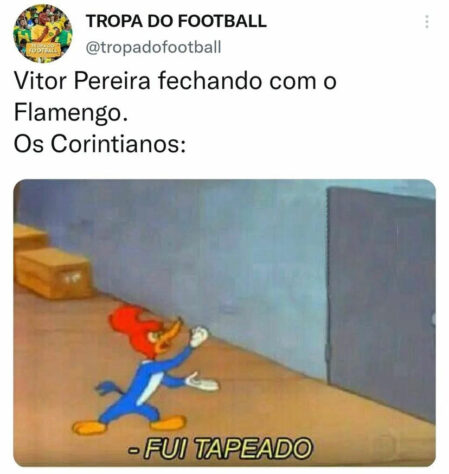 Corinthians vira alvo de memes após acerto de Vítor Pereira com o Flamengo.