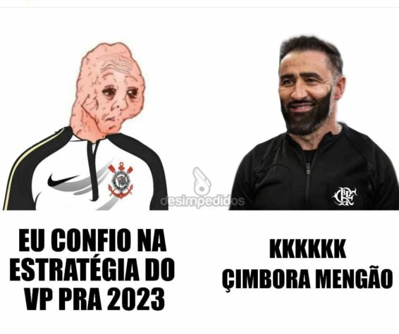 Corinthians vira alvo de memes após acerto de Vítor Pereira com o Flamengo.