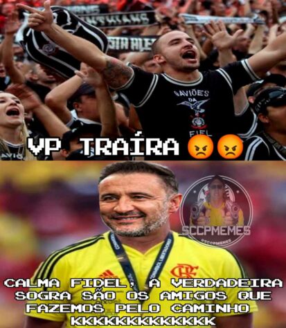 Corinthians vira alvo de memes após acerto de Vítor Pereira com o Flamengo.