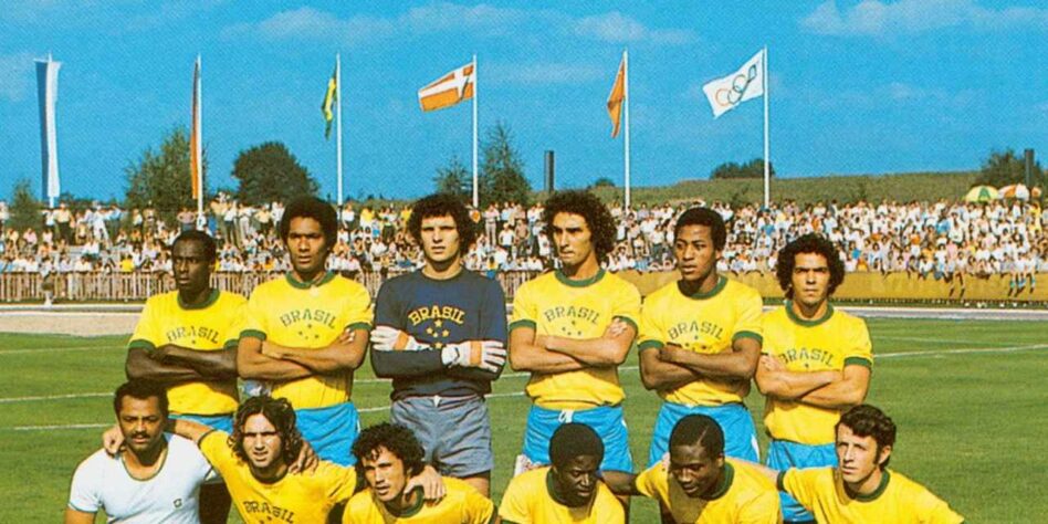 Brasil 0x1 Irã - Jogos olímpicos de 1972: Essa Seleção já contava com futuros grandes craques do nosso futebol, como Roberto Dinamite e Paulo Roberto Falcão. Na zaga, Abel Braga também fazia parte do grupo. Novamente, a Seleção Brasileira saiu do torneio sem conquistar uma vitória, sendo eliminada na primeira fase.