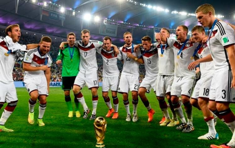A seleção da Alemanha ainda não tinha conquistado o tetracampeonato mundial. 