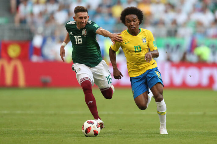 Copa do Mundo 2018 - Oitavas de final - BRASIL 2 x 0 México - Gol: Neymar e Firmino