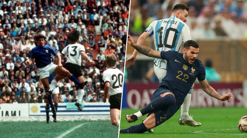 Com atuações de gala de Messi e Mbappé, Argentina e França fizeram uma final de Copa do Mundo gigantesca, com muitos gols, buscas por empate e decisão do título nos pênaltis! Todo o contexto coloca esse jogo em uma seleta lista de grandes partidas na história dos Mundiais. Nesta galeria, veja os 10 maiores jogos da história das Copas. (Por: João Marcos)