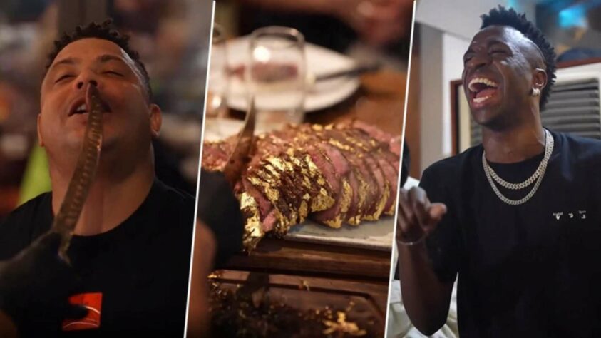 A visita de Ronaldo e mais alguns jogadores da Seleção Brasileira à churrascaria 'Nusr-Et', no Catar, continua repercutindo negativamente. No estabelecimento, conhecido pelos cortes de carne exóticos e caros, os brasileiros foram flagrados experimentando uma peça banhada a ouro 24 quilates, avaliada em aproximadamente R$ 9 mil. Jornalistas e várias outras personalidades, como os comentaristas Renato Maurício Padro e Walter Casagrande, e o Padre Júlio Lancelotti, conhecido pelo seu trabalho na defesa dos direitos humanos, se manifestaram em repúdio às imagens. Essa não é a primeira vez que a Seleção Brasileira sem envolve em polêmicas durante a preparação ou até mesmo a disputa de uma Copa do Mundo. Relembre outros casos que deram o que falar.