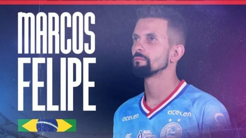 FECHADO - Bahia e Fluminense chegaram a um acordo pela transferência em definitivo do goleiro Marcos Felipe. O defensor chegou ao clube nordestino no início da temporada e estava emprestado pelo clube carioca até o final deste ano.