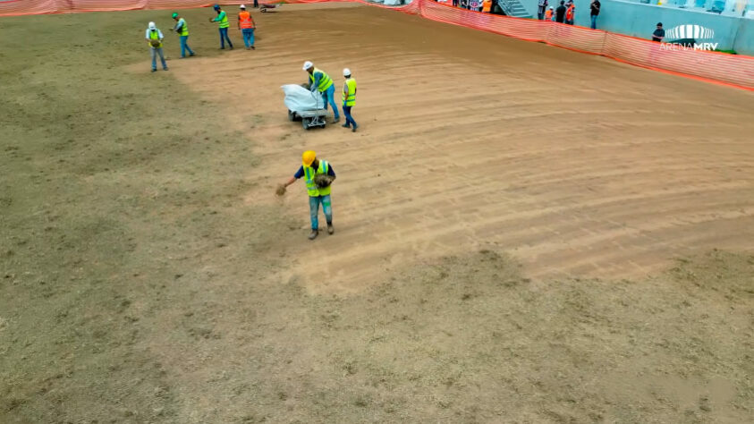 GALERIA: veja como estão as obras da Arena MRV, novo estádio do Atlético Mineiro.