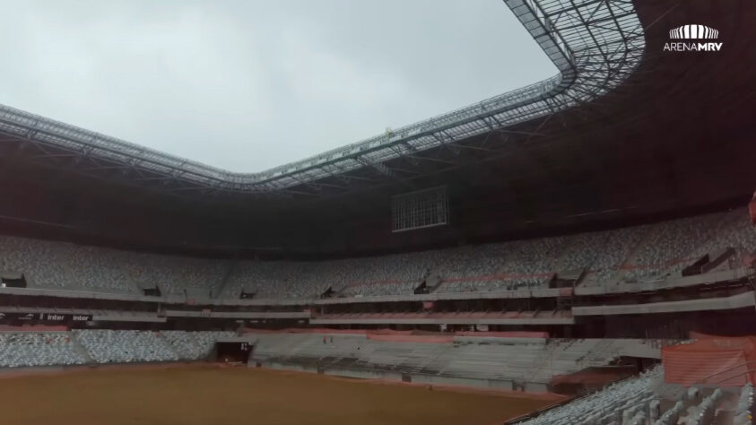 GALERIA: veja como estão as obras da Arena MRV, novo estádio do Atlético Mineiro.