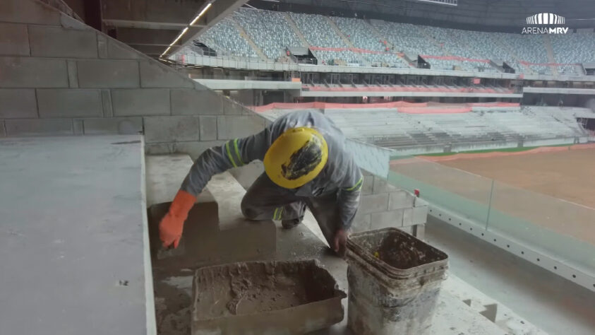 GALERIA: veja como estão as obras da Arena MRV, novo estádio do Atlético Mineiro.