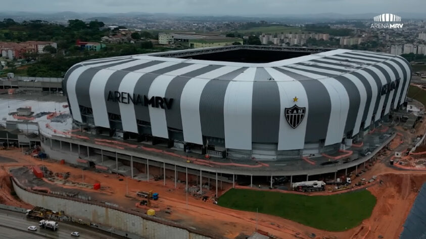 GALERIA: veja como estão as obras da Arena MRV, novo estádio do Atlético Mineiro.