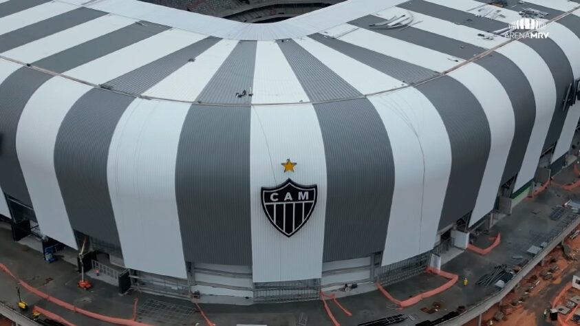 GALERIA: veja como estão as obras da Arena MRV, novo estádio do Atlético Mineiro.