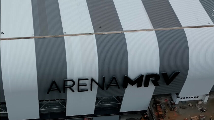 GALERIA: veja como estão as obras da Arena MRV, novo estádio do Atlético Mineiro.