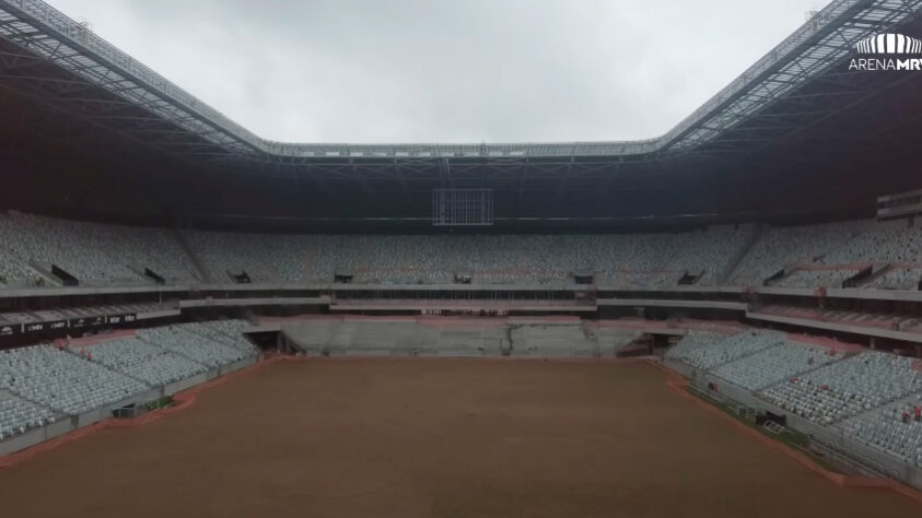 GALERIA: veja como estão as obras da Arena MRV, novo estádio do Atlético Mineiro.