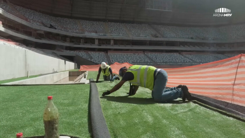 GALERIA: veja como estão as obras da Arena MRV, novo estádio do Atlético Mineiro.