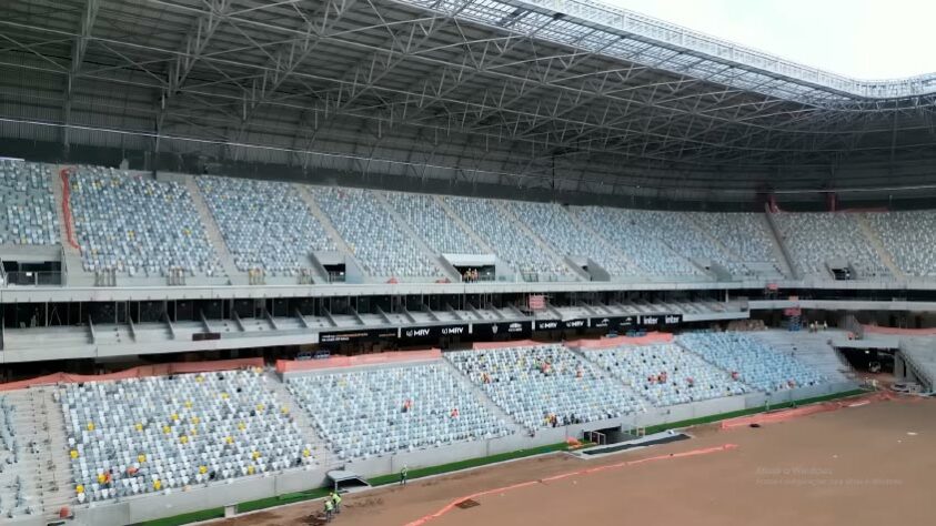 GALERIA: veja como estão as obras da Arena MRV, novo estádio do Atlético Mineiro.