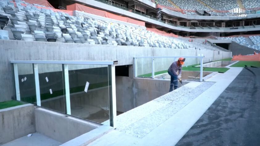 GALERIA: veja como estão as obras da Arena MRV, novo estádio do Atlético Mineiro.