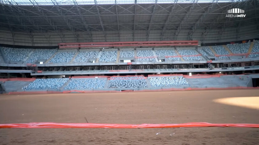 GALERIA: veja como estão as obras da Arena MRV, novo estádio do Atlético Mineiro.