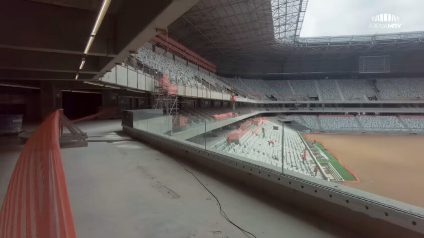 GALERIA: veja como estão as obras da Arena MRV, novo estádio do Atlético Mineiro.