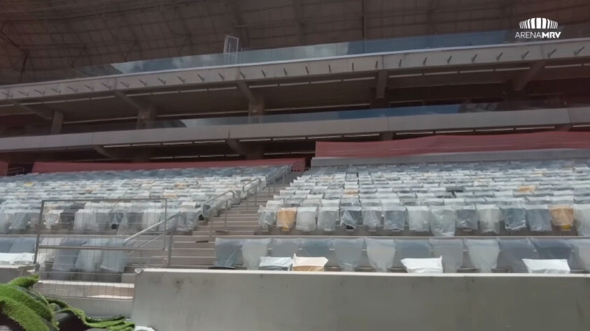 GALERIA: veja como estão as obras da Arena MRV, novo estádio do Atlético Mineiro.