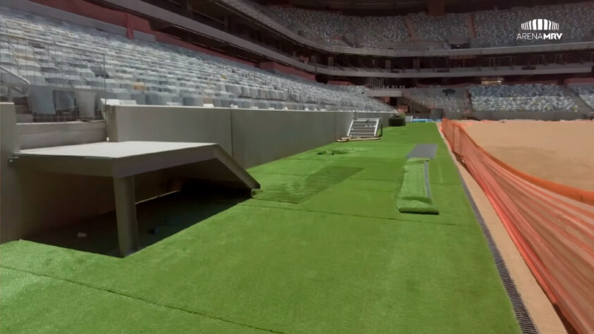 GALERIA: veja como estão as obras da Arena MRV, novo estádio do Atlético Mineiro.