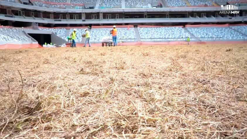 GALERIA: veja como estão as obras da Arena MRV, novo estádio do Atlético Mineiro.