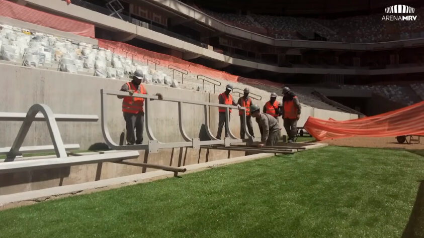 GALERIA: veja como estão as obras da Arena MRV, novo estádio do Atlético Mineiro.