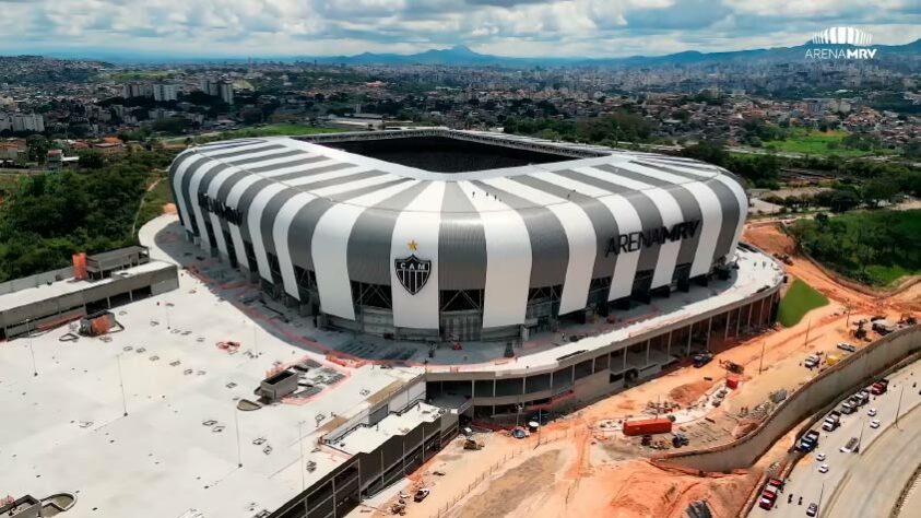 GALERIA: veja como estão as obras da Arena MRV, novo estádio do Atlético Mineiro.