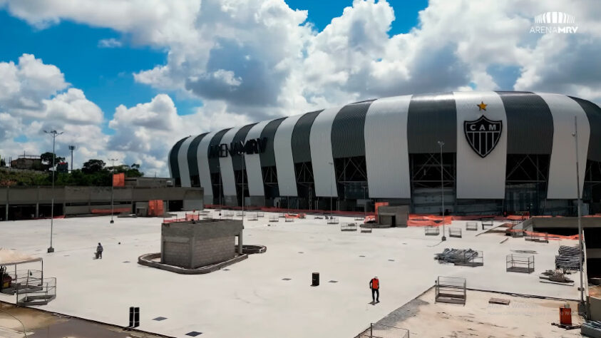 GALERIA: veja como estão as obras da Arena MRV, novo estádio do Atlético Mineiro.