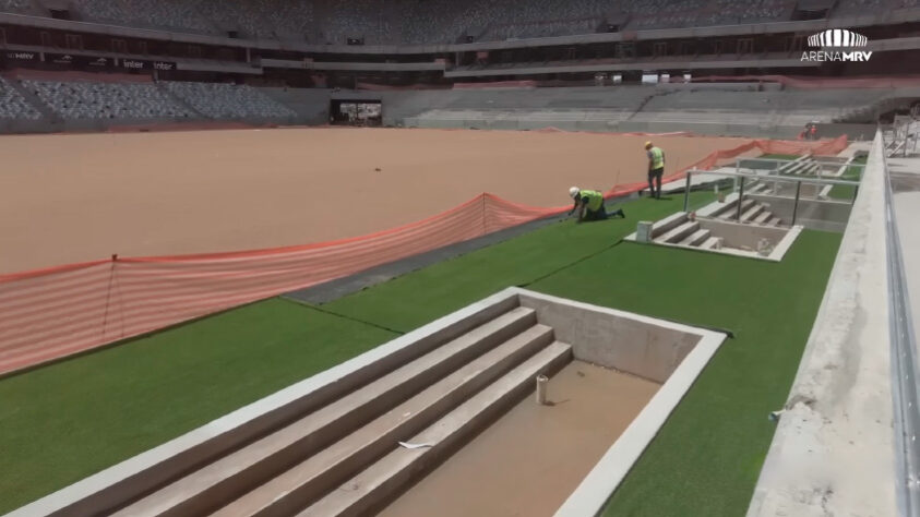 GALERIA: veja como estão as obras da Arena MRV, novo estádio do Atlético Mineiro.