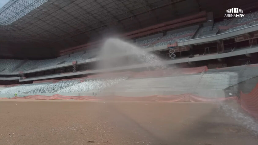 GALERIA: veja como estão as obras da Arena MRV, novo estádio do Atlético Mineiro.