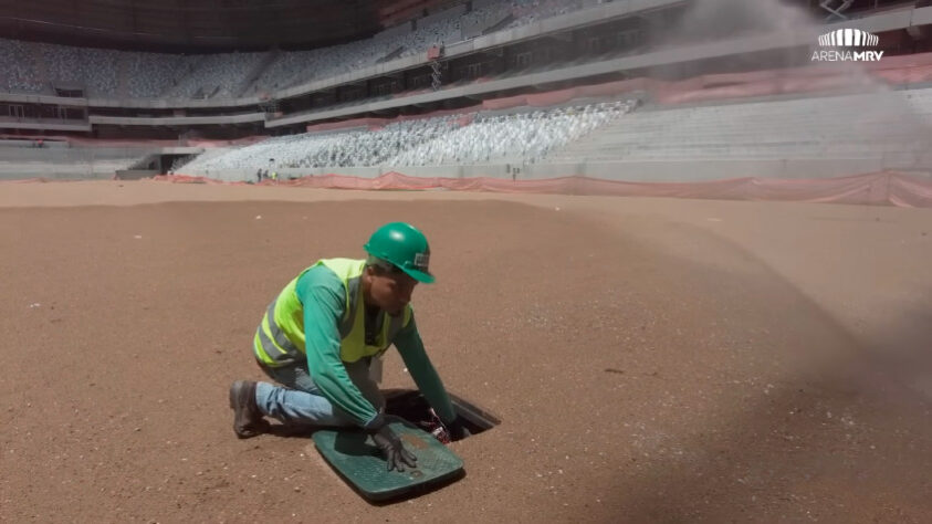 GALERIA: veja como estão as obras da Arena MRV, novo estádio do Atlético Mineiro.