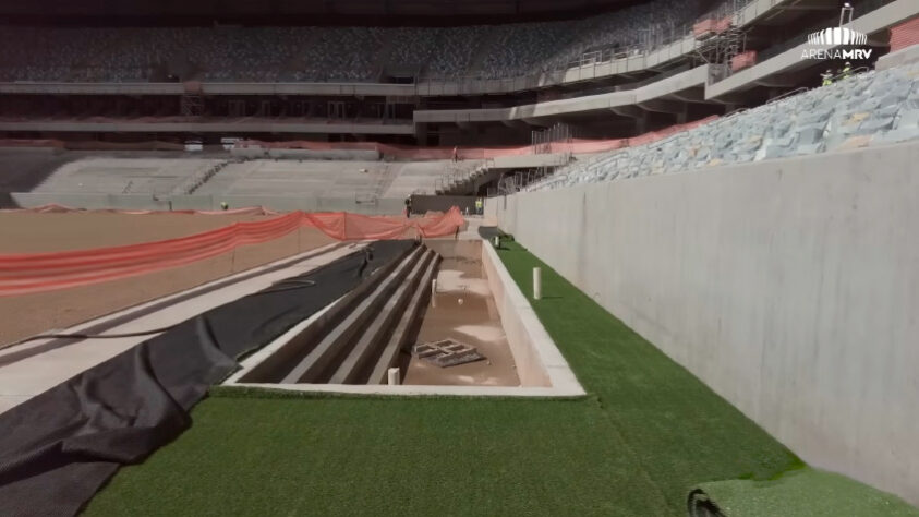 GALERIA: veja como estão as obras da Arena MRV, novo estádio do Atlético Mineiro.