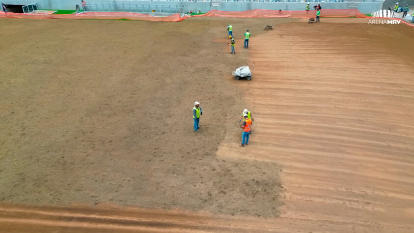 GALERIA: veja como estão as obras da Arena MRV, novo estádio do Atlético Mineiro.