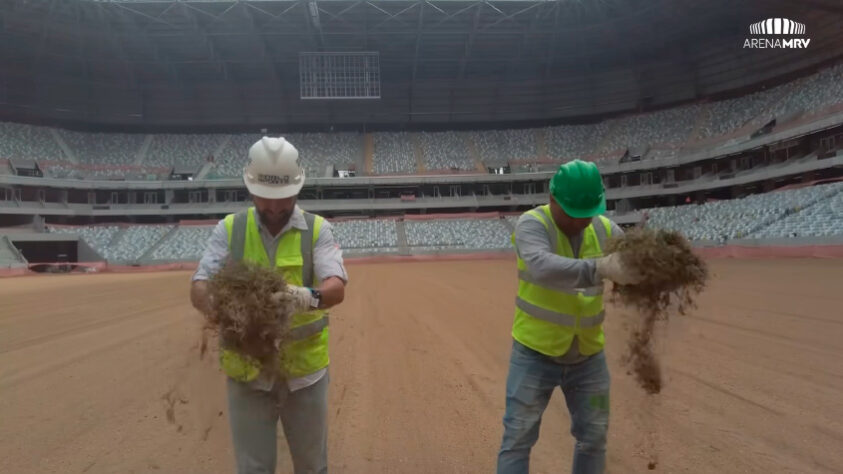 GALERIA: veja como estão as obras da Arena MRV, novo estádio do Atlético Mineiro.