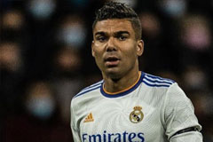 7º - Casemiro: 336 jogos, 31 gols. 