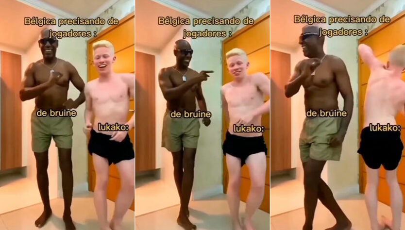 Em zoeira com Lukaku e Kevin De Bruyne, um meme com o influenciador digital Albbino viralizou nas redes sociais.