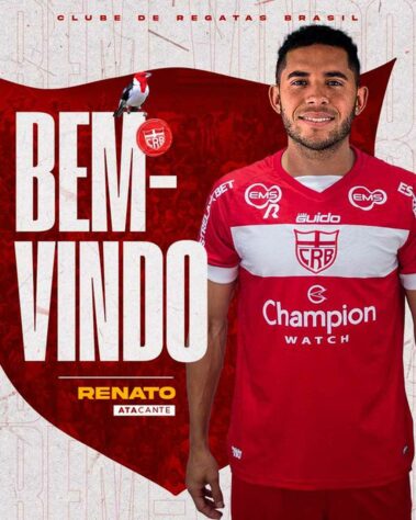 FECHADO - O meia/atacante Renato, de 32 anos, é o novo reforço do CRB para 2023. O atleta esteve no Avaí nas últimas temporadas.