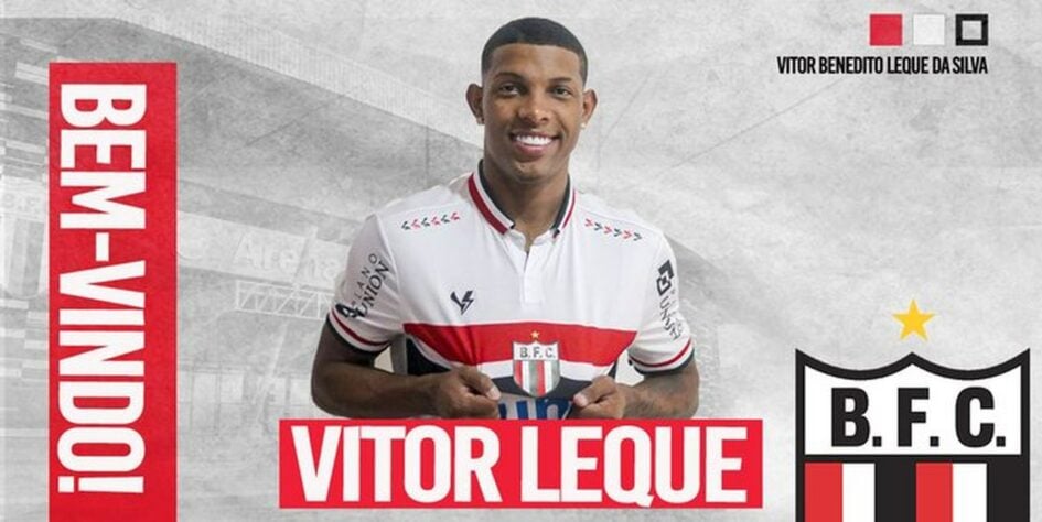 FECHADO - O Cruzeiro acertou o empréstimo do atacante Vitor Leque ao Botafogo-SP até o fim da temporada. O jogador tem contrato com a Raposa até dezembro de 2024.