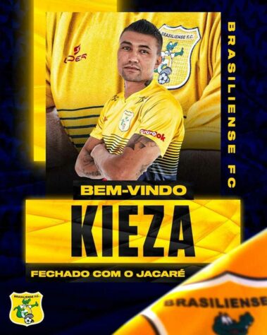 FECHADO - Outro atacante conhecido tem destino definido. Kieza foi anunciado pelo Brasiliense.