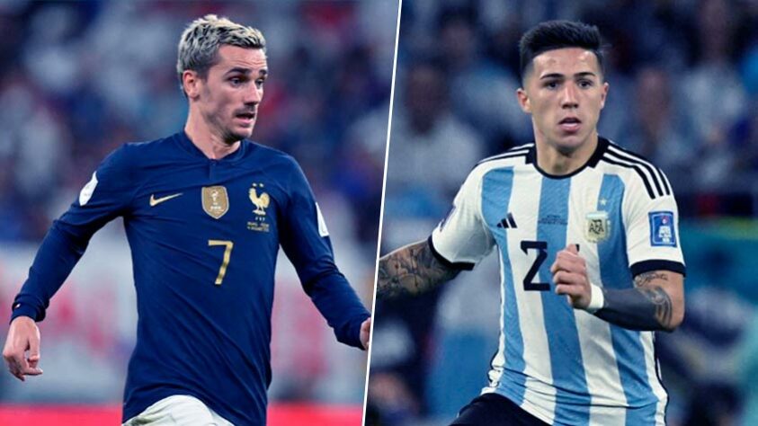 Antoine Griezmann (França) x Enzo Fernández (Argentina)