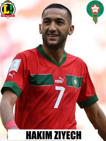 Hakim Ziyech - 7,0 - O jogador apoiou a construção de jogadas e alçou bolas aéreas que trouxeram dor de cabeça para os franceses.