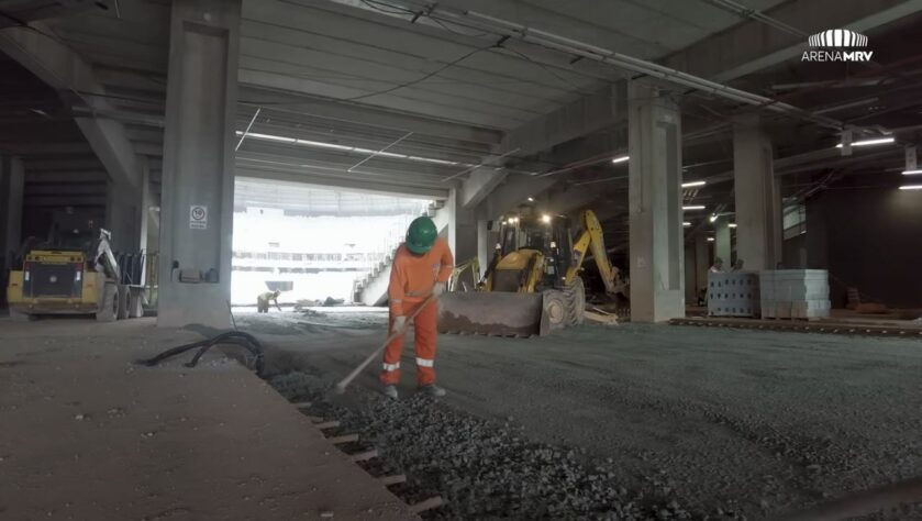 GALERIA: veja como estão as obras da Arena MRV, novo estádio do Atlético Mineiro.