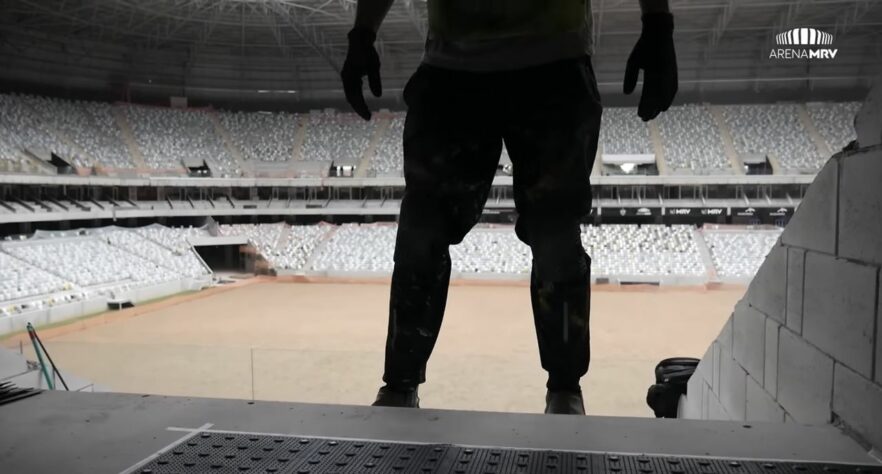 GALERIA: veja como estão as obras da Arena MRV, novo estádio do Atlético Mineiro.