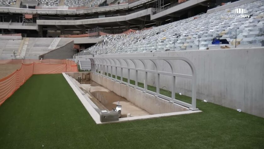 GALERIA: veja como estão as obras da Arena MRV, novo estádio do Atlético Mineiro.